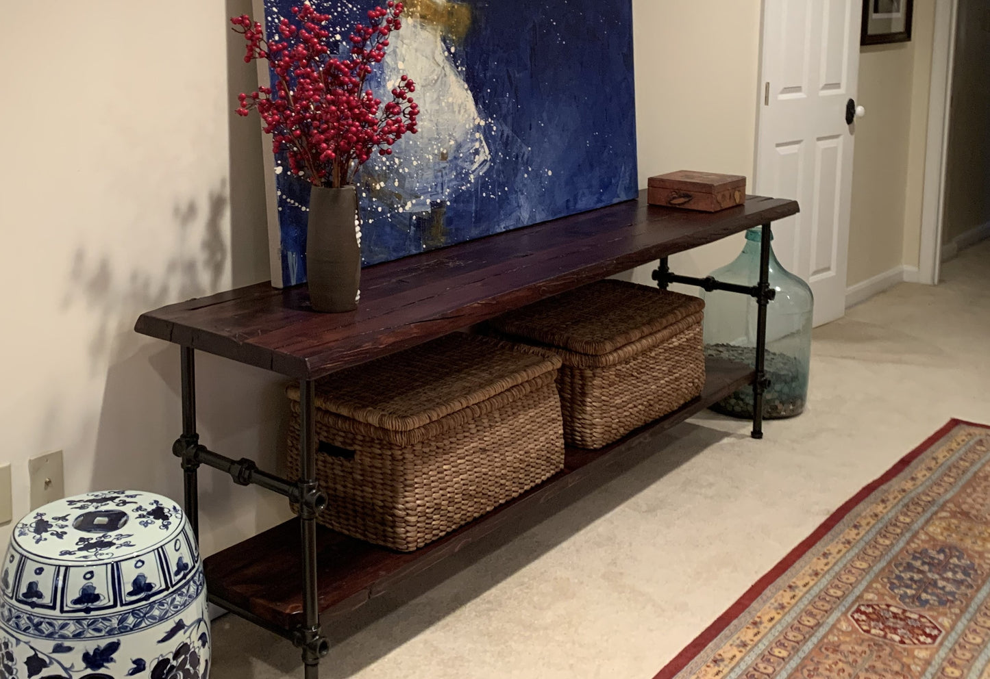Shelf tables with Reclaimed wood, Customize your one or two shelf table, many sizes.