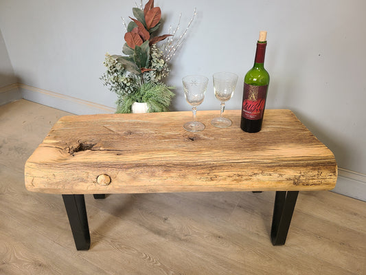 Oak Barn Beam Bench, 36", Reclaimed Wood Coffee Table E