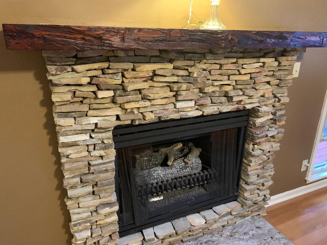 Mantel Blue River, 72"