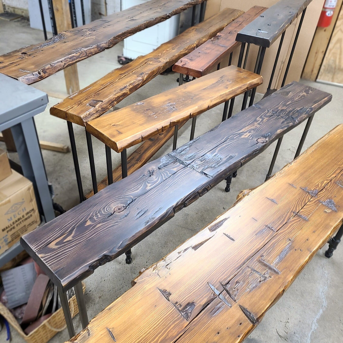 Handmade Custom Narrow table made with Reclaimed Wood. Console table Sofa table Hallway table